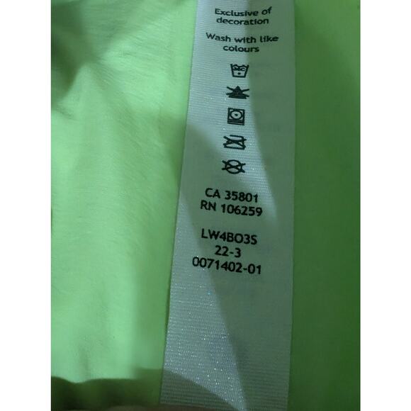 Lululemon Size 6 Fast Free Windbreaker Jacket Water Repellent Lime Yellow - Picture 8 of 8